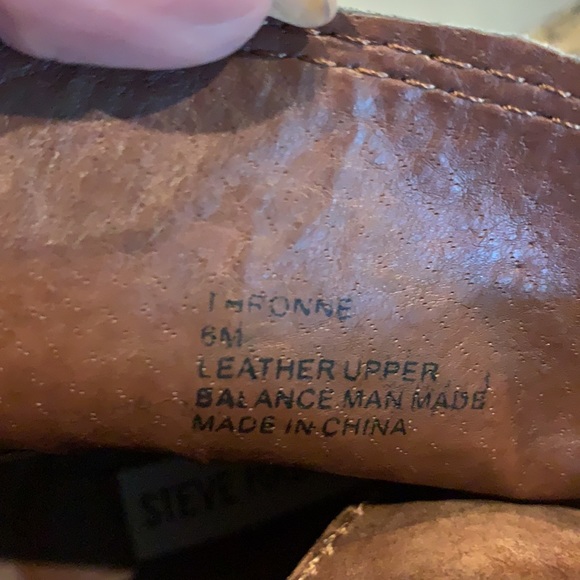 Steve madden zip up back sz 6 leather shoe price now firm - Picture 10 of 13